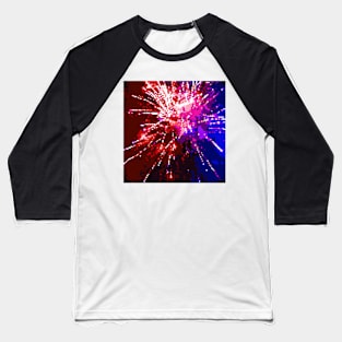 Pixel Firework No.20 Baseball T-Shirt